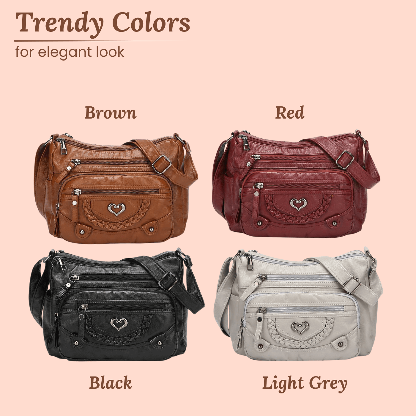 Sac bandoulière - Charme tressé