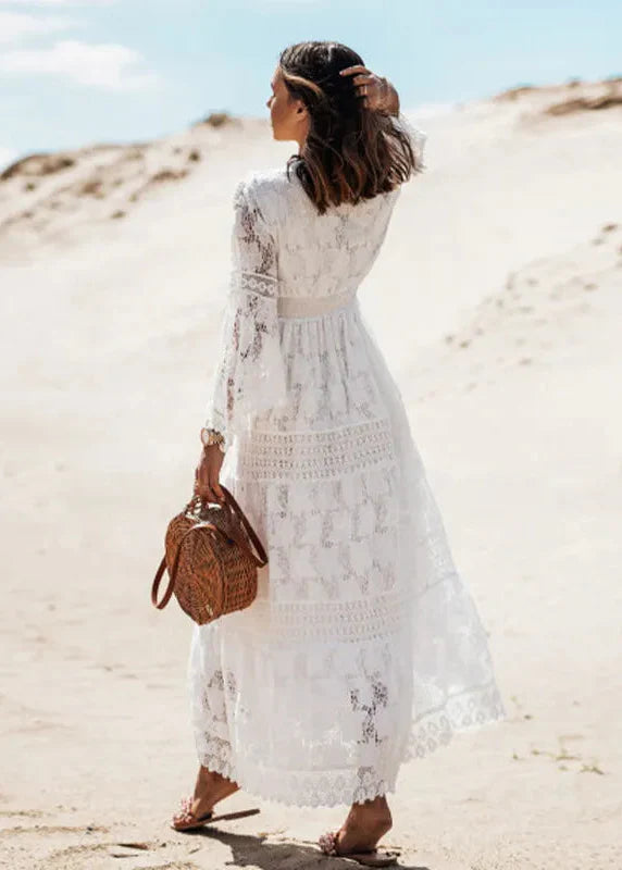 Mendez White Maxi Dress