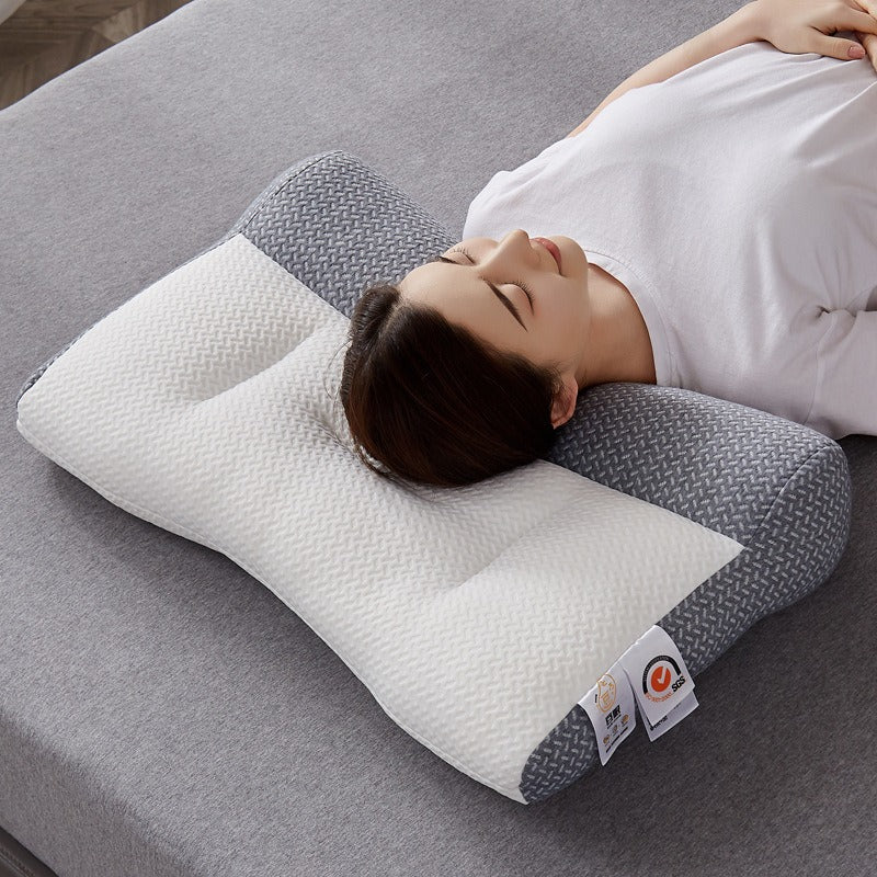 Ergonomic memory foam pillow – Ideal for neck and back support