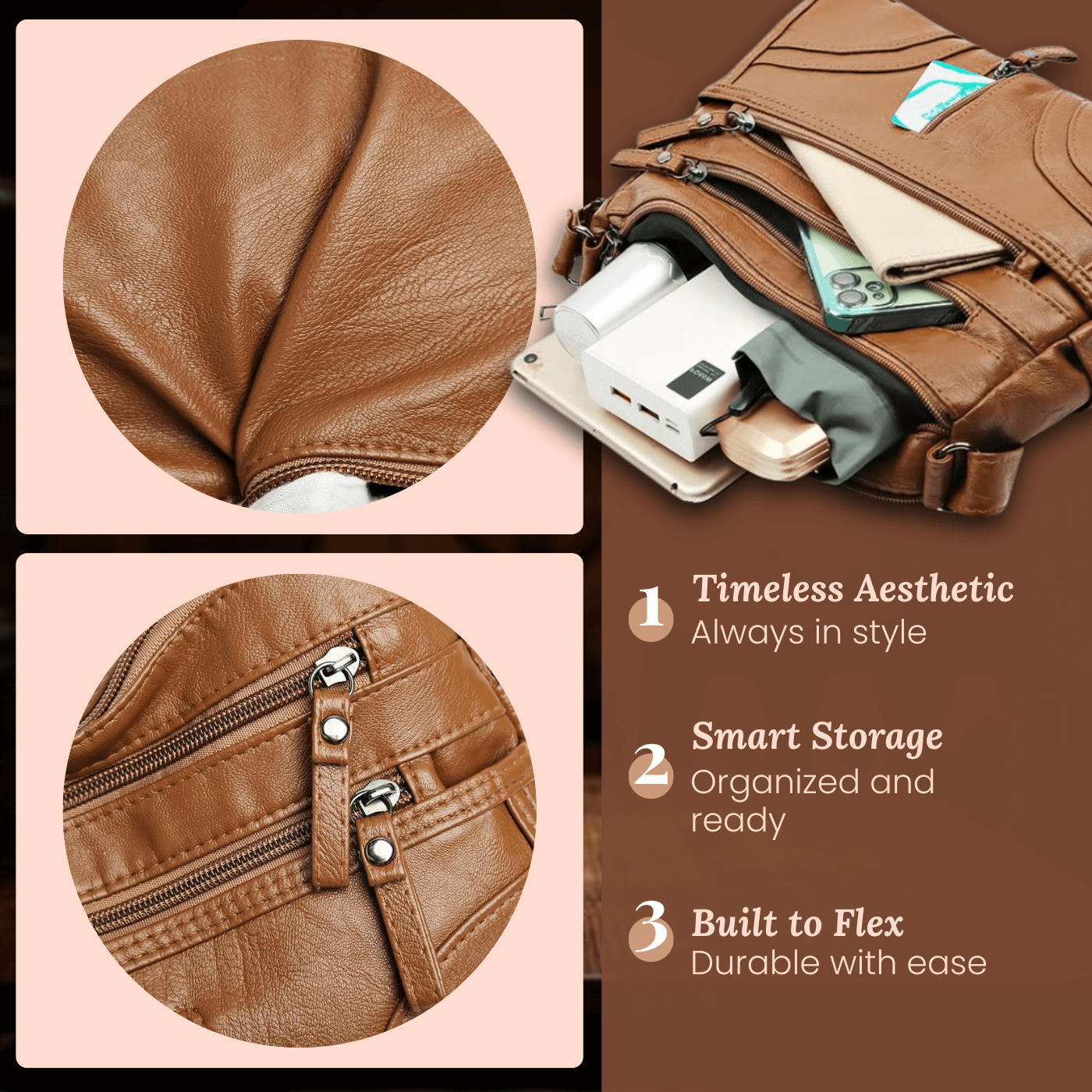 Sac à bandoulière - Multi-poches