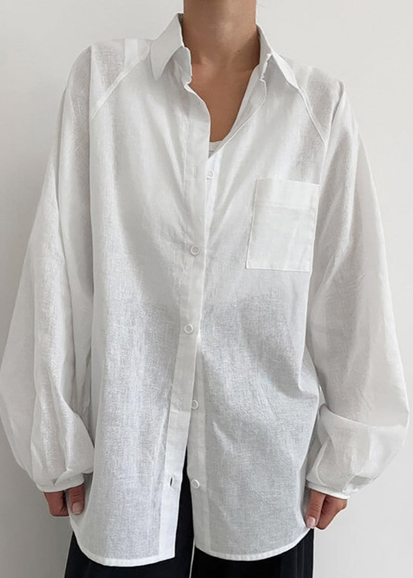 Amélie | Oversized Cotton Button Up Shirt