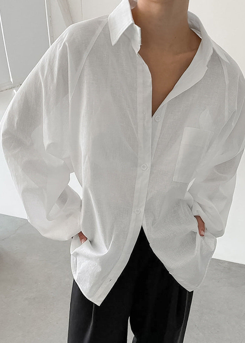 Amélie | Oversized Cotton Button Up Shirt