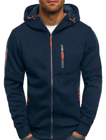 Men's Jacket – Comfortable Premium Cotton Zip-Up Hoodie & Modern Style