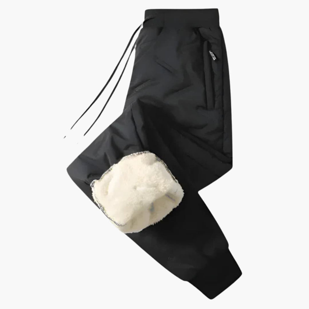 Unisex thermal pants with inner lining and weather-resistant surface