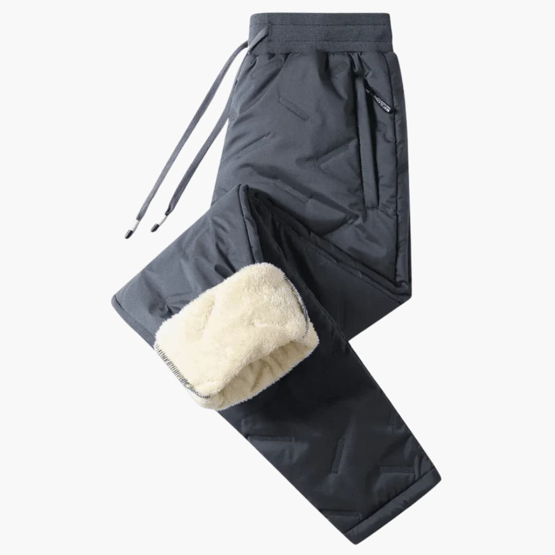 Unisex thermal pants with inner lining and weather-resistant surface