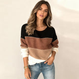Karolína | Stylový pruhovaný svetr