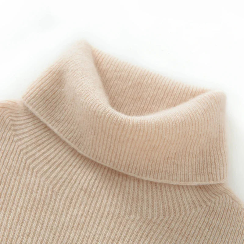 Vera | Pure Cashmere Slim Fit Turtleneck Sweater