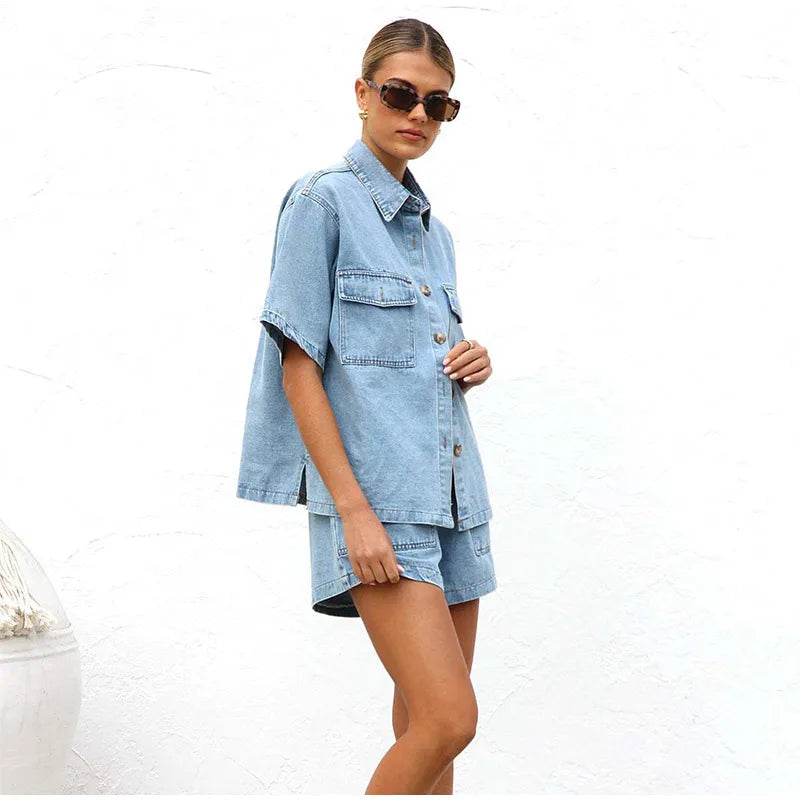 Olivia Denim 2-Piece Set
