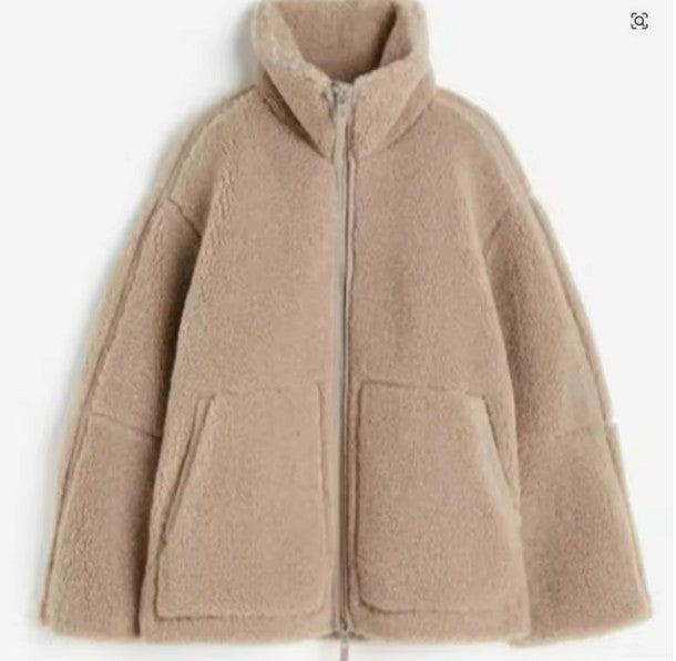 Marilyn - Zip Sherpa Jacket