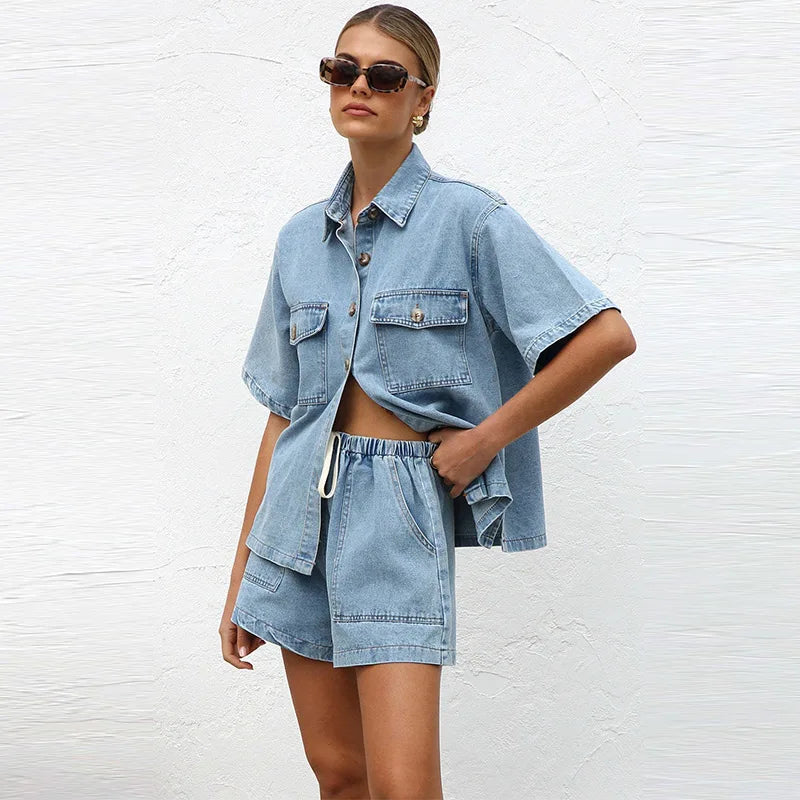 Olivia Denim 2-Piece Set