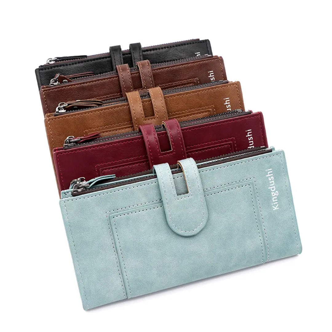 Portefeuille long en cuir - Pratique et élégant