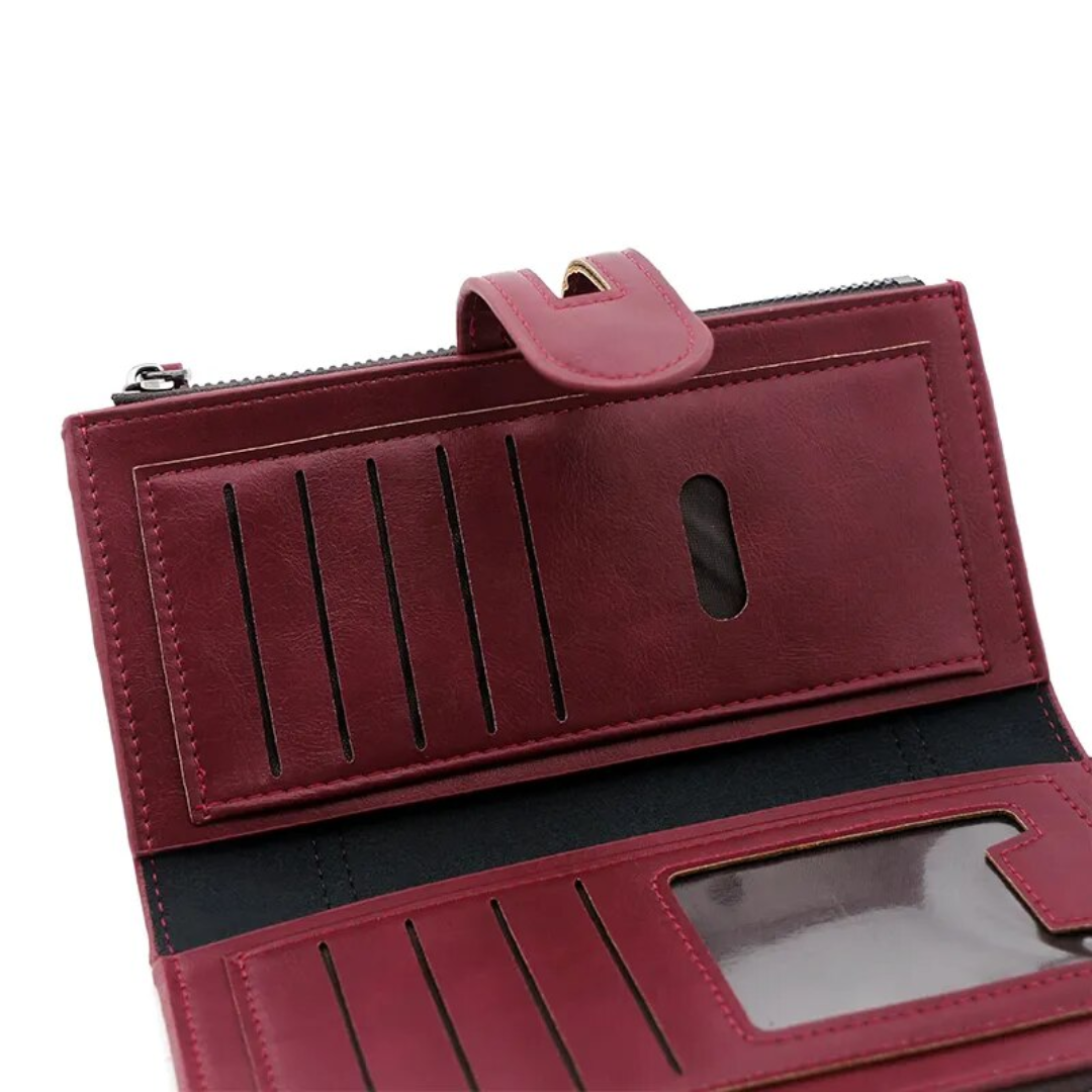 Portefeuille long en cuir - Pratique et élégant