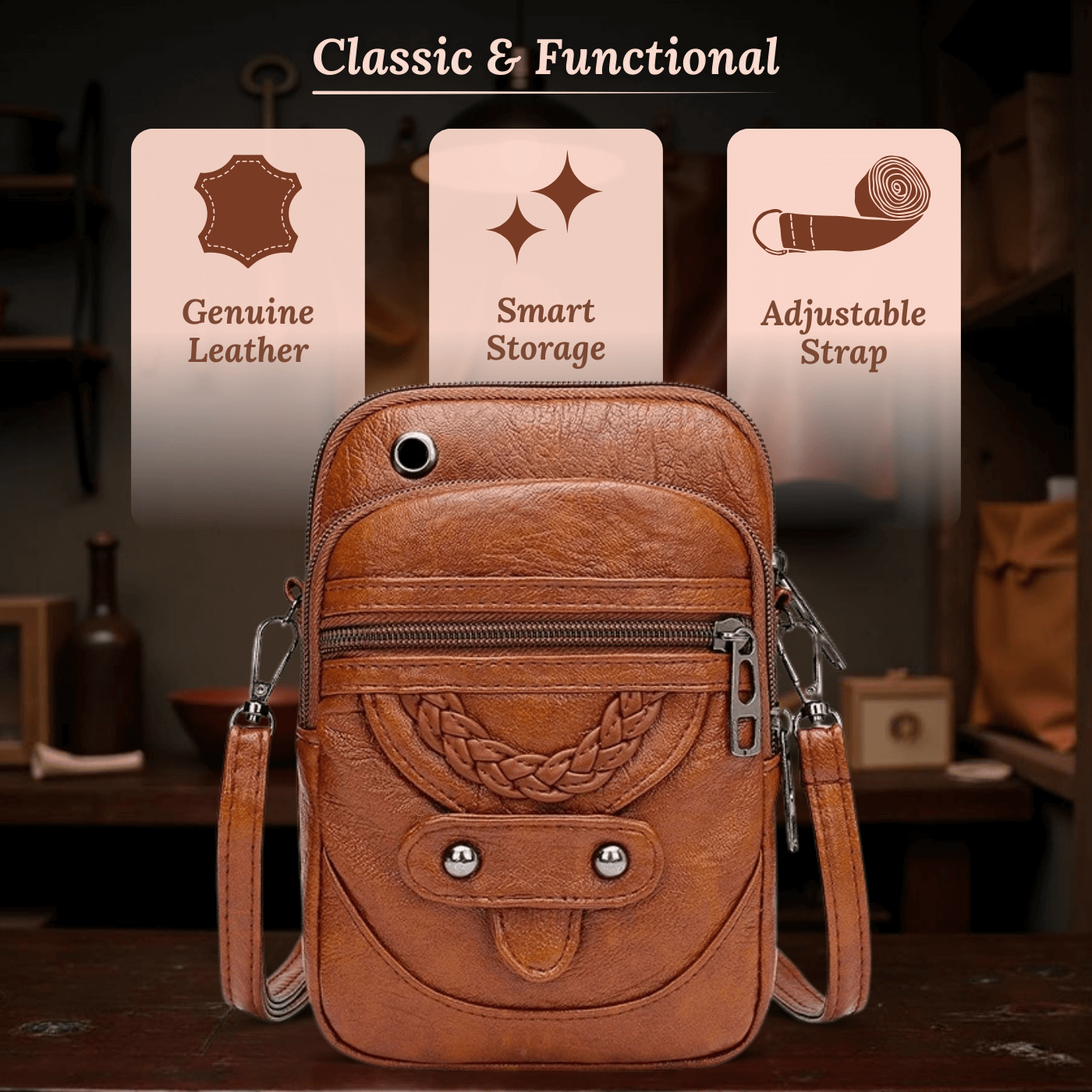 Sac bandoulière - Transport tressé