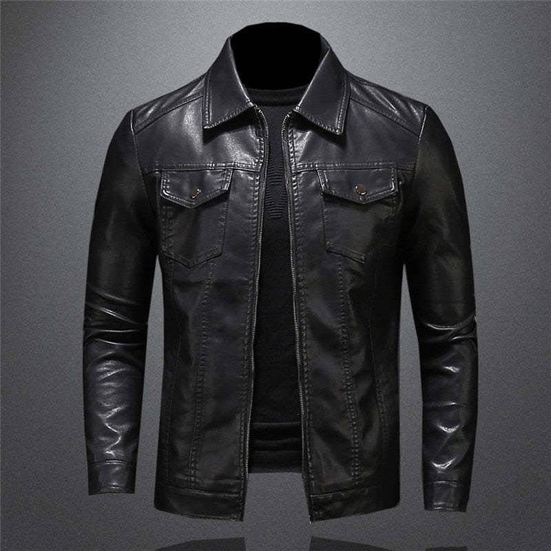 Robert Premium Leather Men's Jacket – Timeless, Durable & Elegant Style
