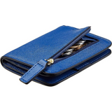 Portefeuille compact de luxe en cuir pour femme avec blocage RFID - Elvira