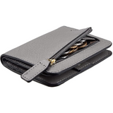 Portefeuille compact de luxe en cuir pour femme avec blocage RFID - Elvira