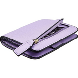 Portefeuille compact de luxe en cuir pour femme avec blocage RFID - Elvira