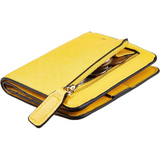 Portefeuille compact de luxe en cuir pour femme avec blocage RFID - Elvira