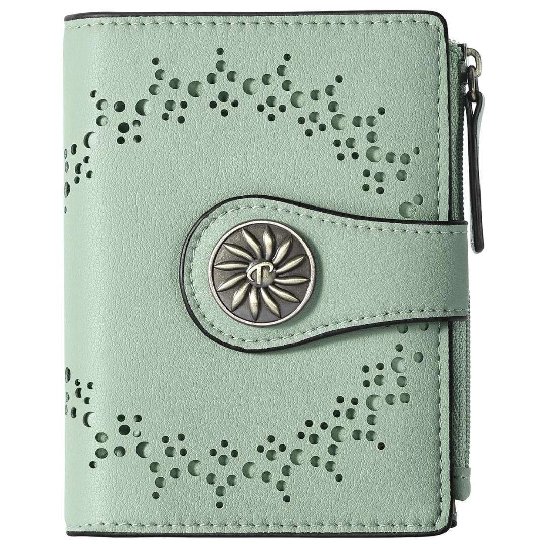 Portefeuille RFID femme avec poche zippée - Claire