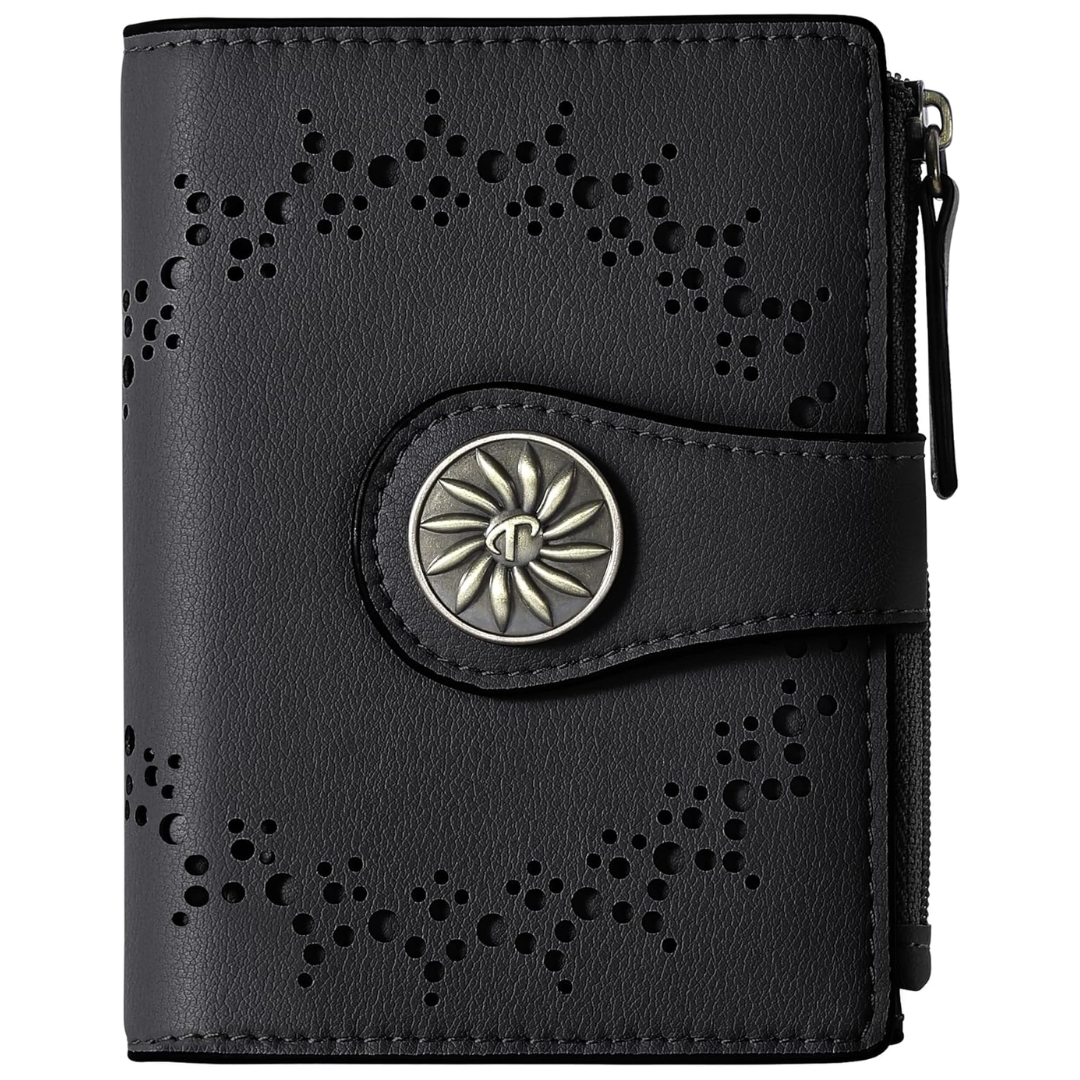 Portefeuille RFID femme avec poche zippée - Claire