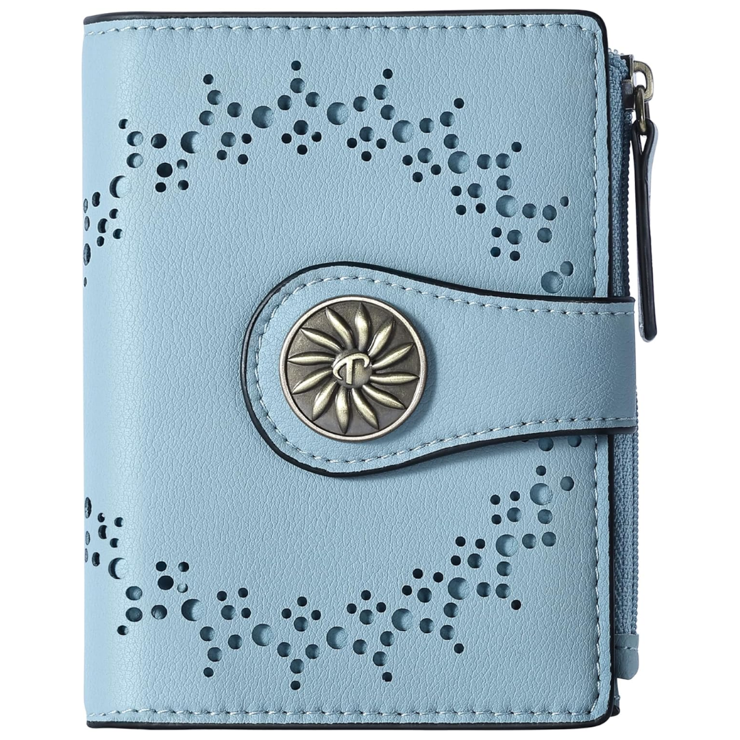 Portefeuille RFID femme avec poche zippée - Claire