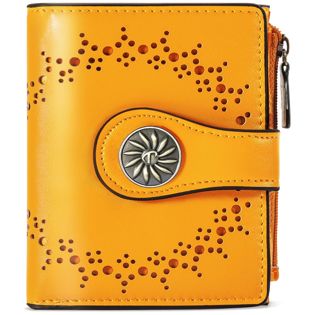 Portefeuille RFID femme avec poche zippée - Claire