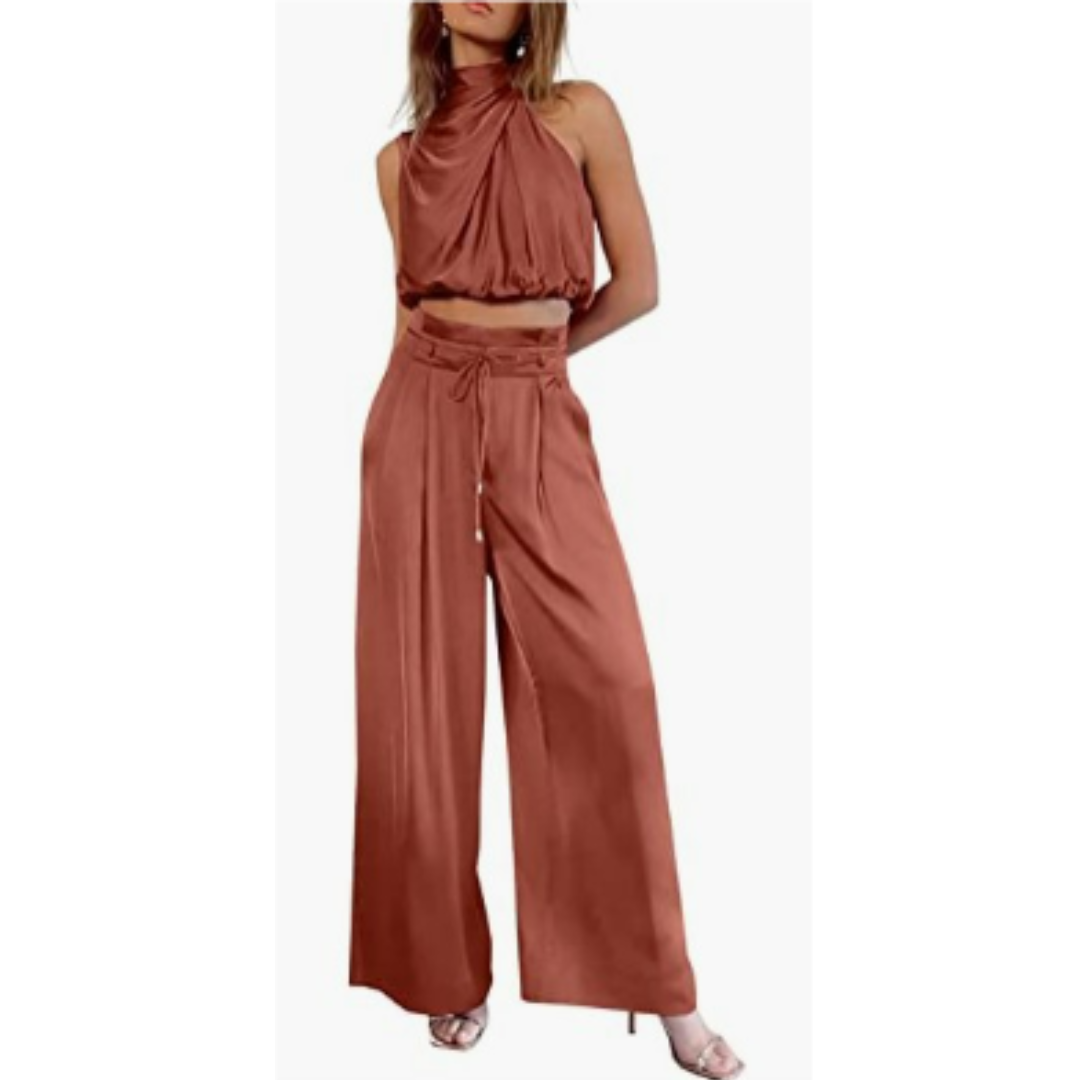 Women's Elegant Wide-Leg Jumpsuit