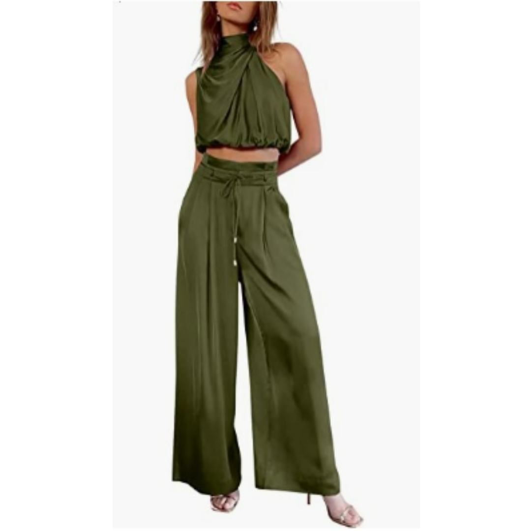 Women's Elegant Wide-Leg Jumpsuit