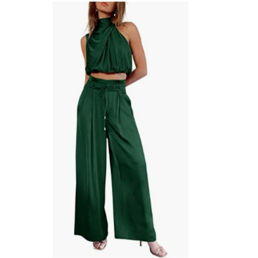 Women's Elegant Wide-Leg Jumpsuit