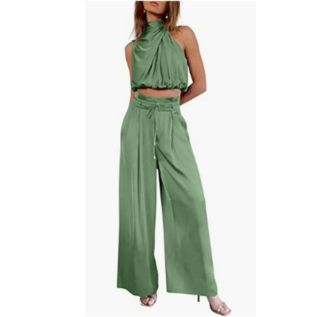 Women's Elegant Wide-Leg Jumpsuit