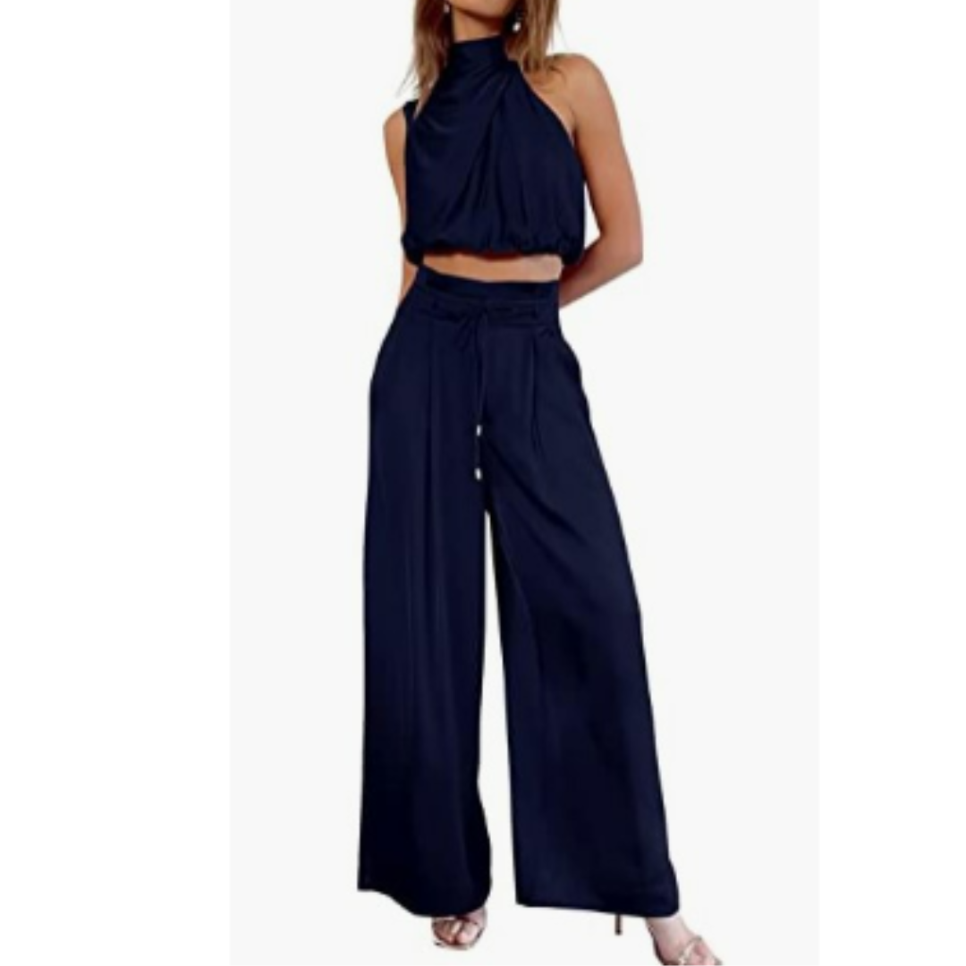 Women's Elegant Wide-Leg Jumpsuit