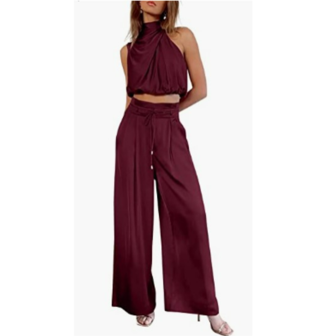 Women's Elegant Wide-Leg Jumpsuit