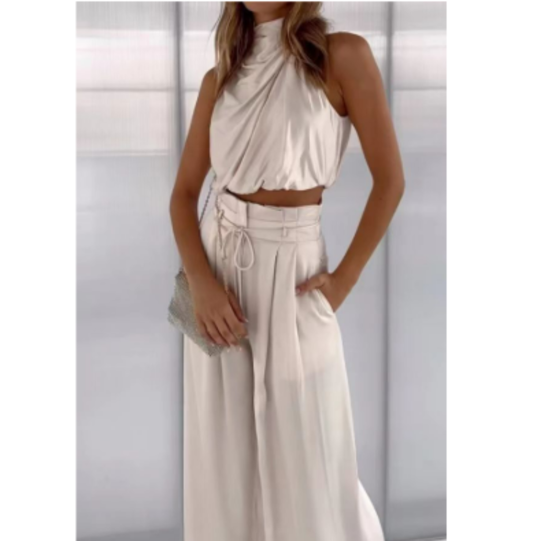 Women's Elegant Wide-Leg Jumpsuit