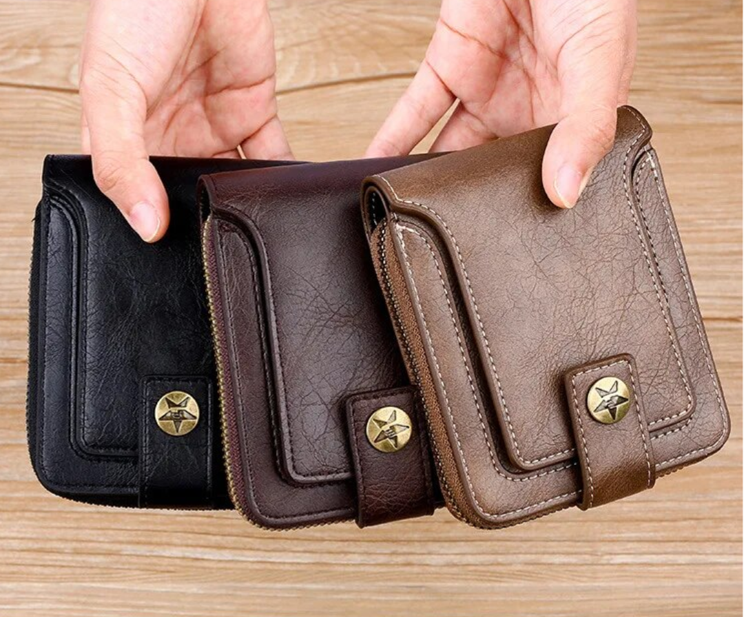 portefeuille en cuir vintage - Classique et élégant