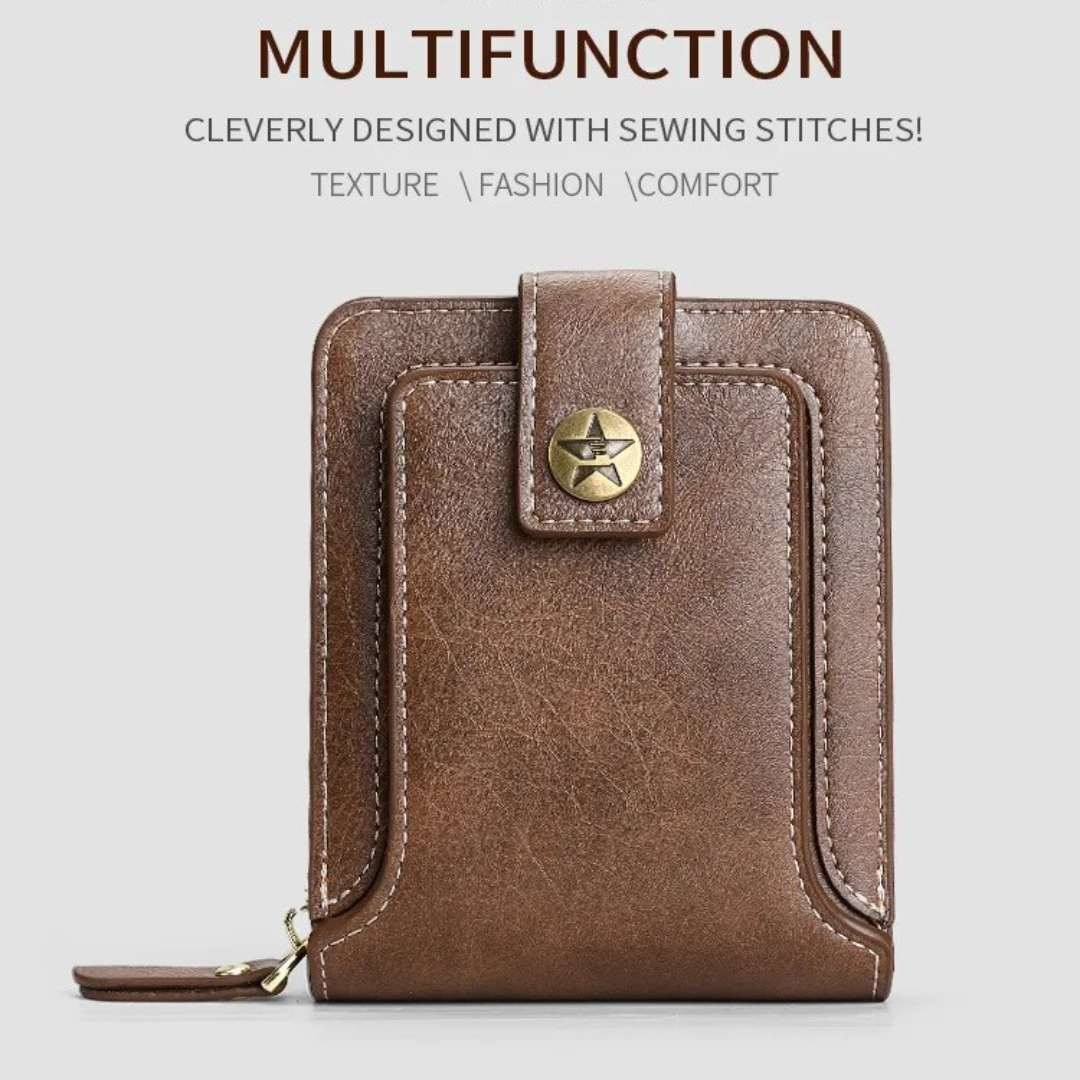 portefeuille en cuir vintage - Classique et élégant