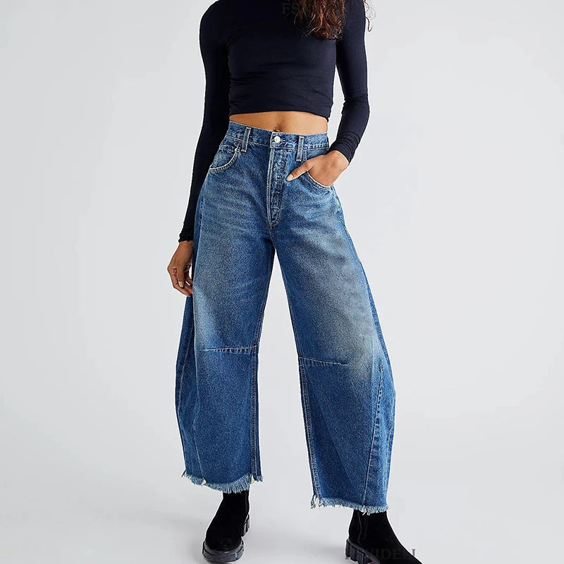 Wavex | High-Waist Baggy Jeans