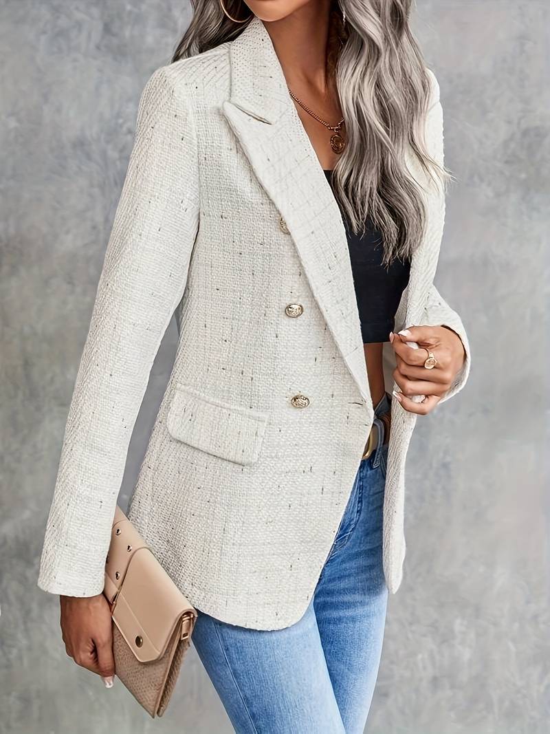 Vera | Women's Textured Double Breasted Blazer