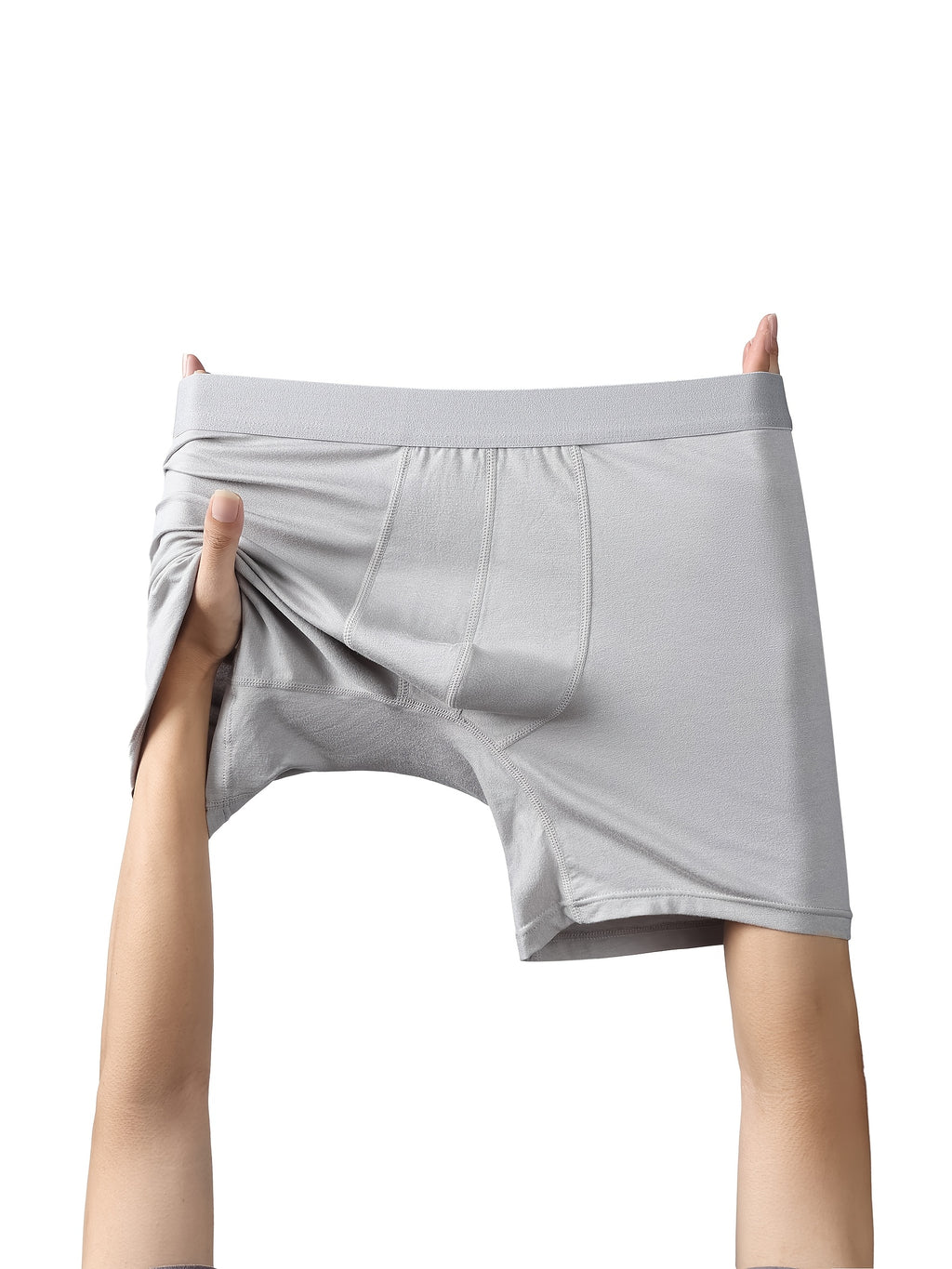 Men's mid-rise bamboo fiber boxer shorts - Moisture-wicking, breathable underwear