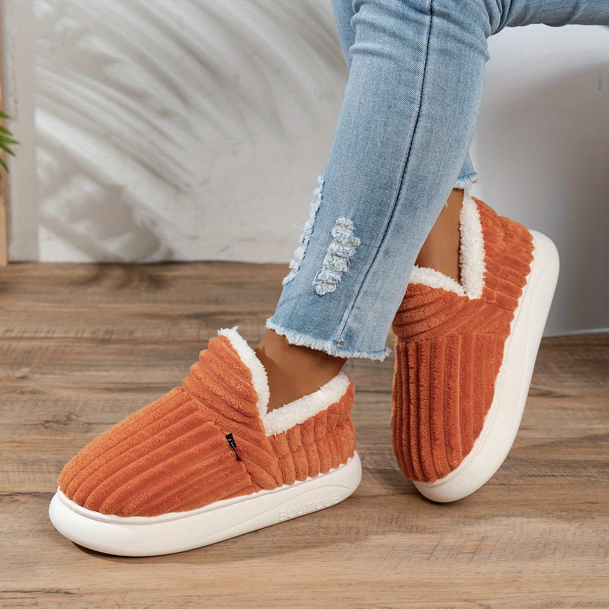 Cozy Step Plush Slippers