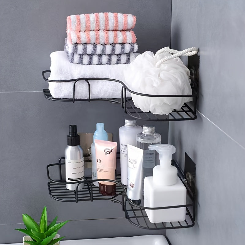 Space-Saving Corner Bathroom Shelf – Easy Assembly