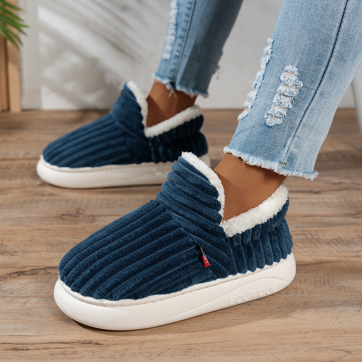 Cozy Step Plush Slippers
