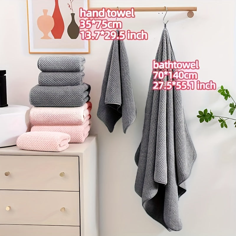 Luxurious 4-piece Towel Set – Soft and Absorbent Towels in a Set