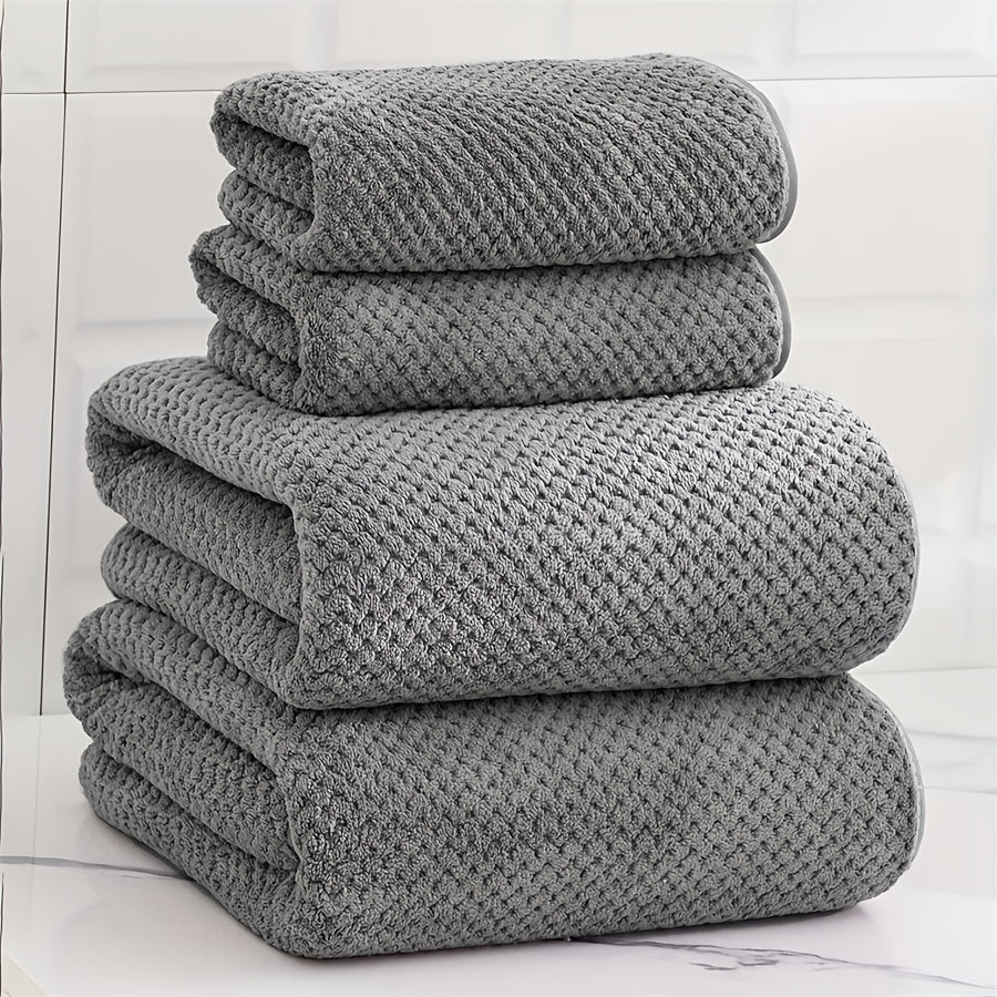Luxurious 4-piece Towel Set – Soft and Absorbent Towels in a Set