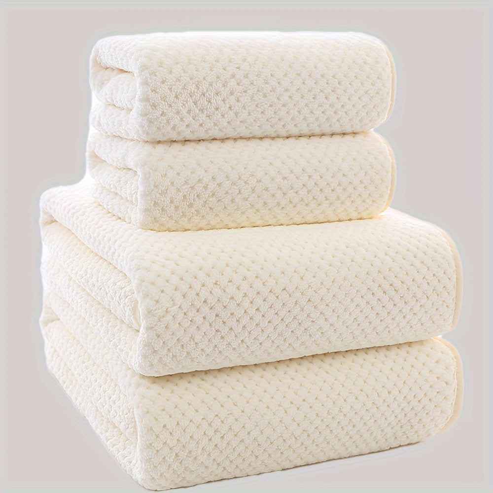 Luxurious 4-piece Towel Set – Soft and Absorbent Towels in a Set