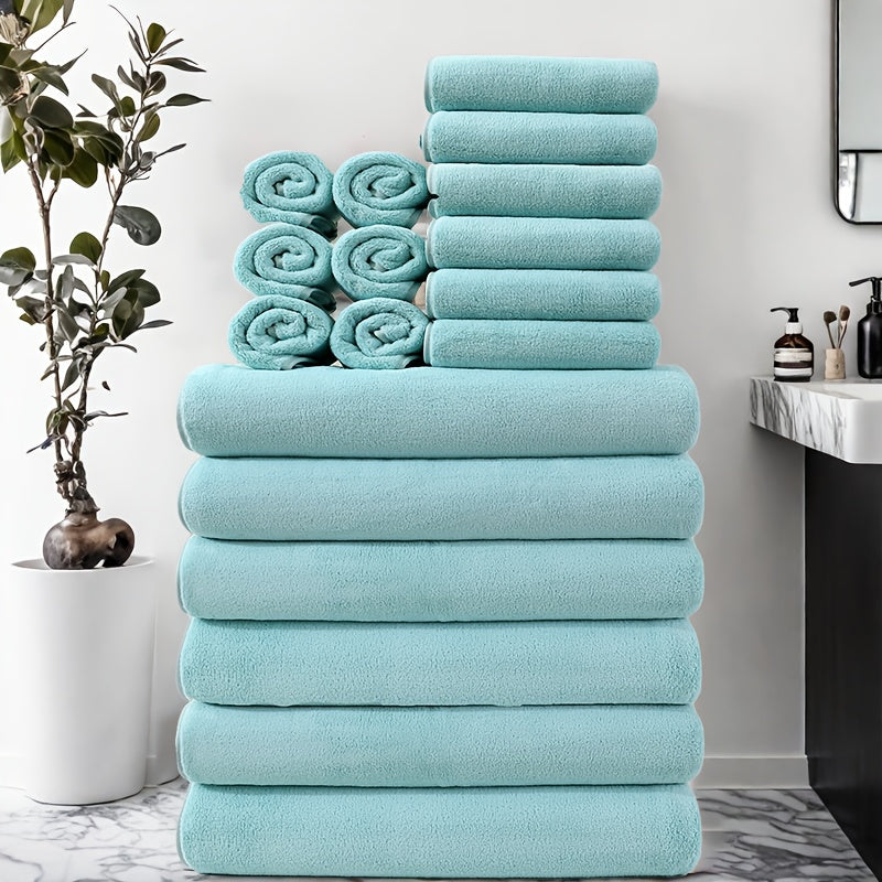 18-piece luxury towel pack – Extra absorbent and perfect for the whole family