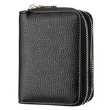 Petit portefeuille à motif litchi - Tendance et compact