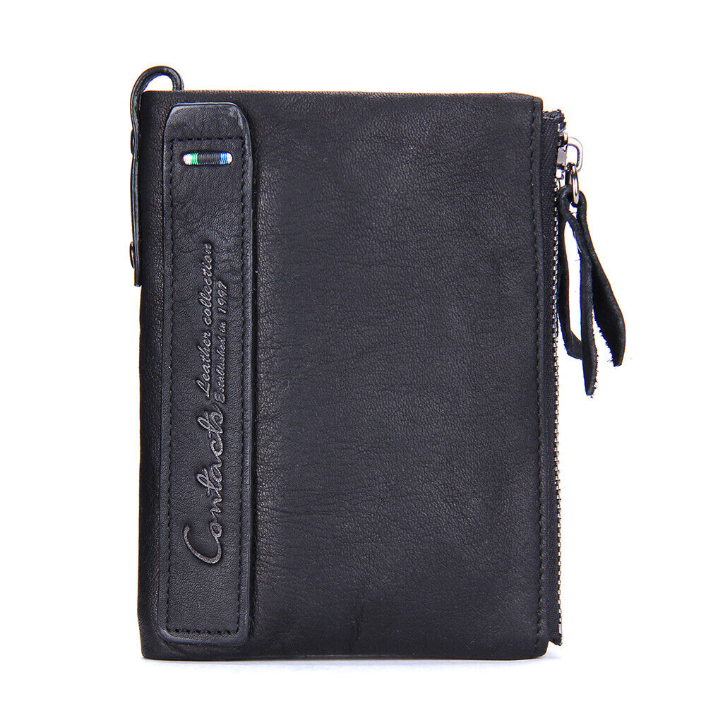Portefeuille compact avec double fermeture éclair - Pratique et élégant