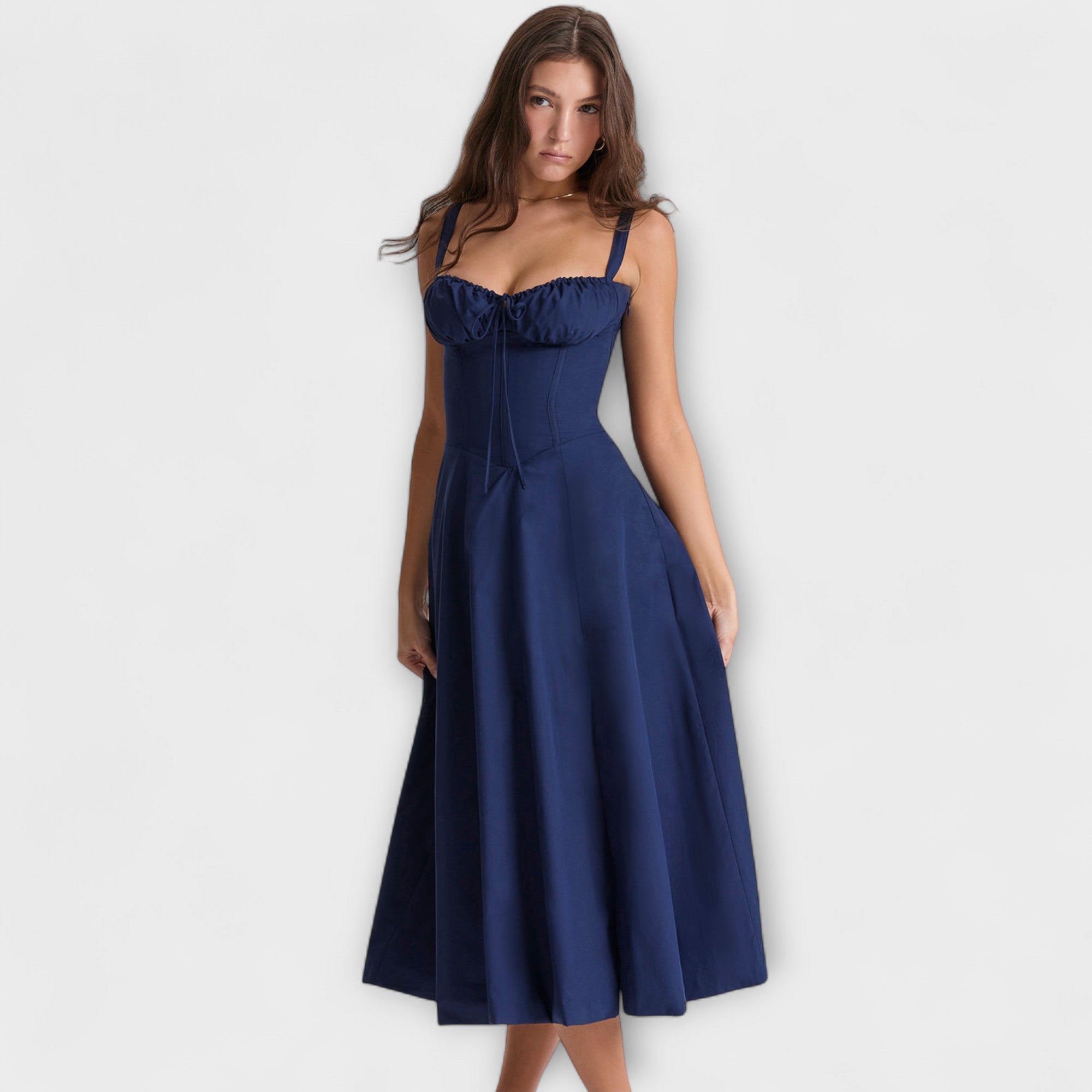 Zipporas - Přizpůsobený dress s moderním jarním květinovým potiskem