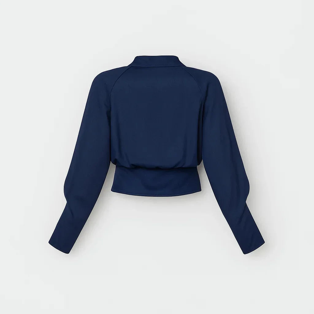 Elegant Wrap Blouse for Women for Office and Leisure