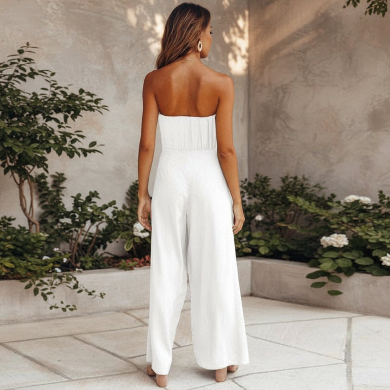 Bohemian Backless Rompers Jumpsuit